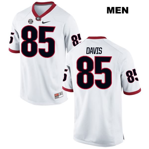 Georgia Bulldogs Men's Jordan Davis #85 NCAA Authentic White Nike Stitched College Football Jersey QAM4456KV